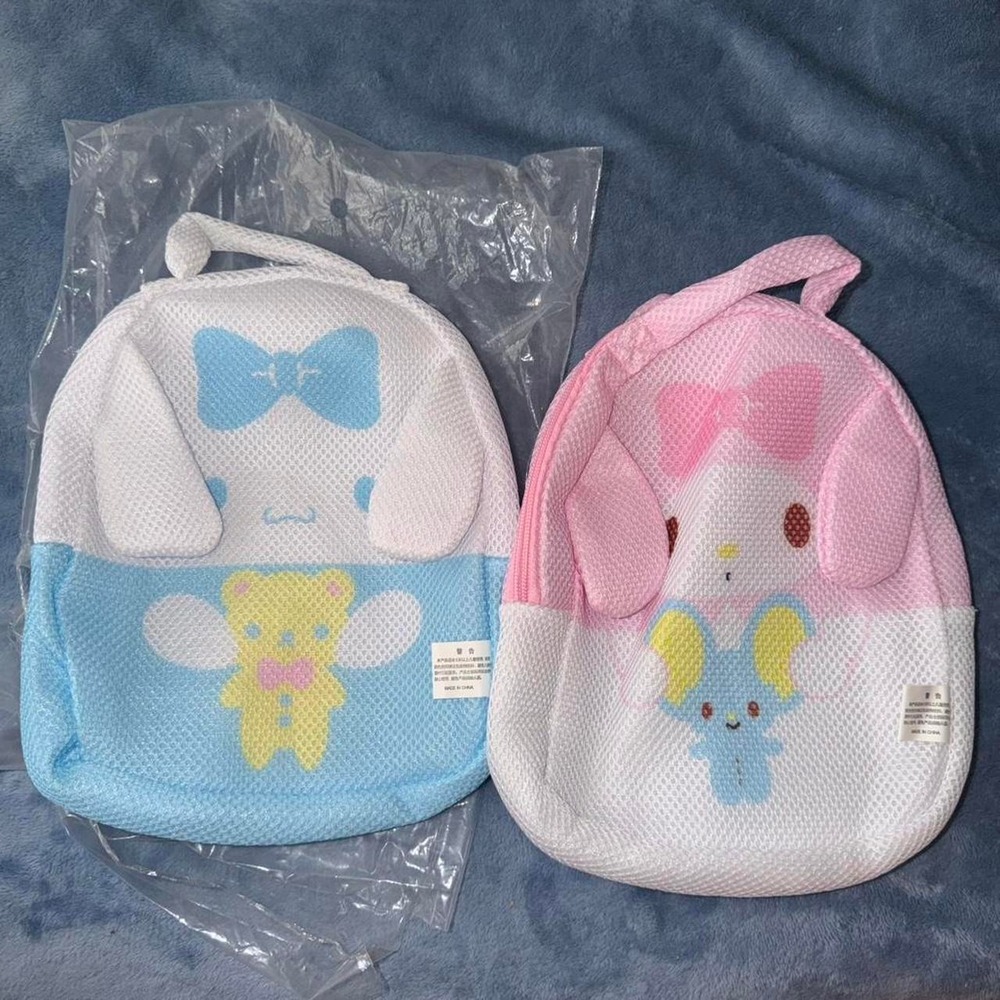 Sanrio Cinnamoroll and My Melody mesh backpacks lot of 2